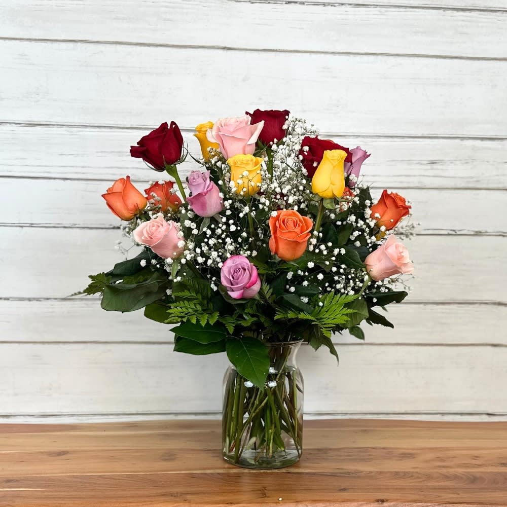 I'm Yours Two Dozen Coloured Roses