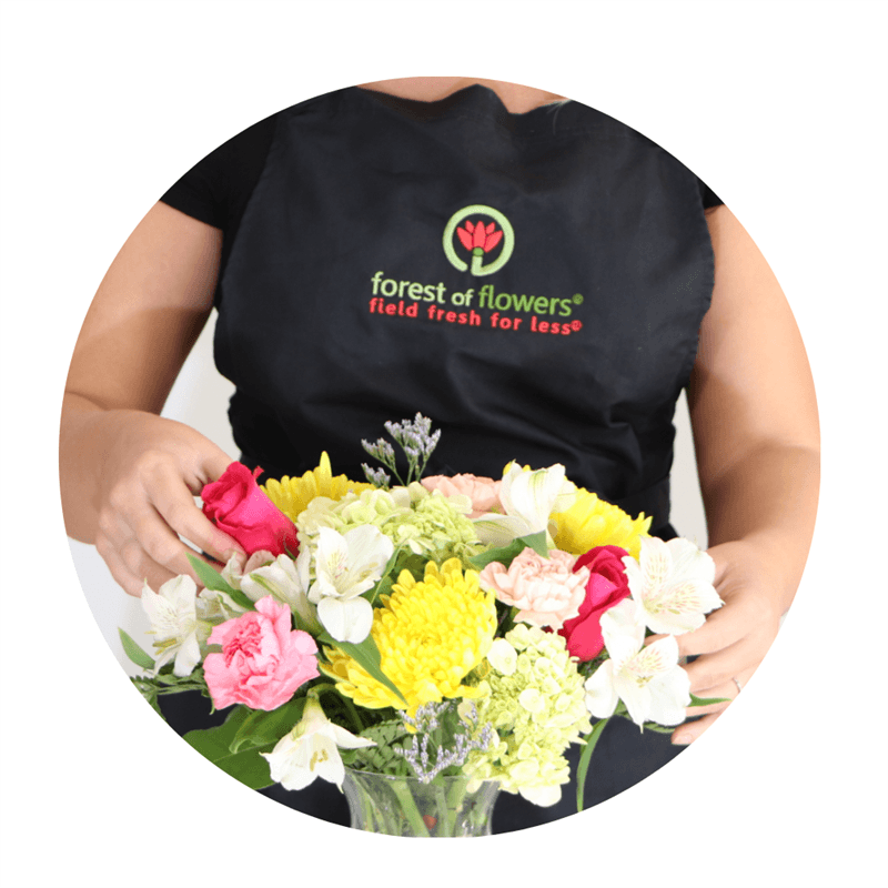 Florist's Choice for Birthday Arrangement: colours and flowers vary