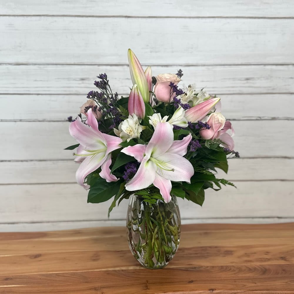 Lovely Lilies & Roses for Sympathy